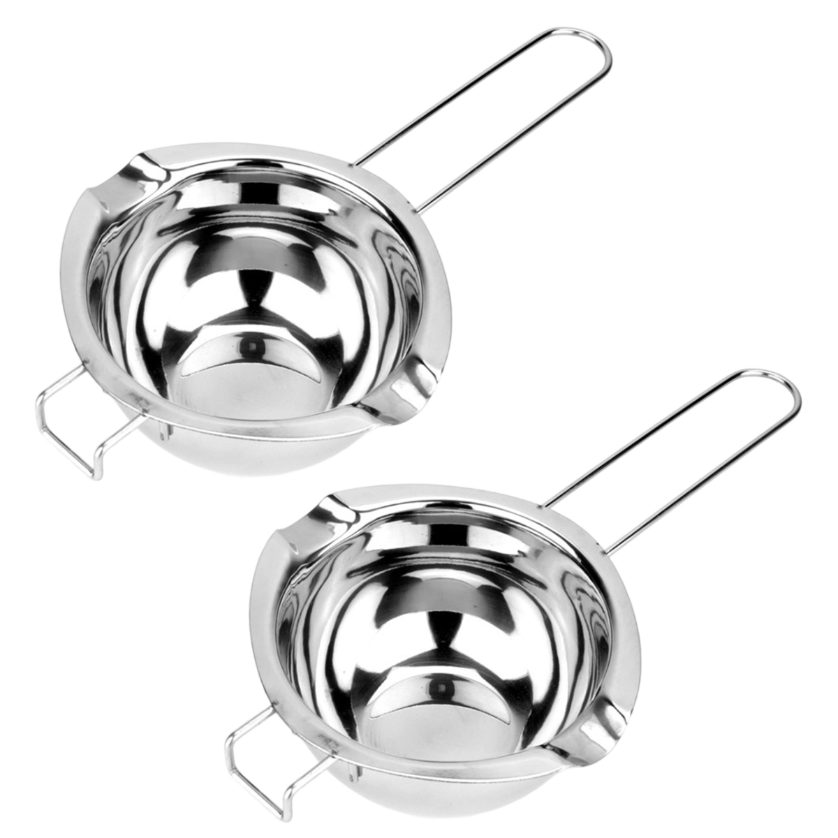 2 Stück Super-doppelkessel-töpfe Mit Universellem Einsatz, Edelstahl 304, 2 Ausgießern, Schokoladenschmelztöpfe