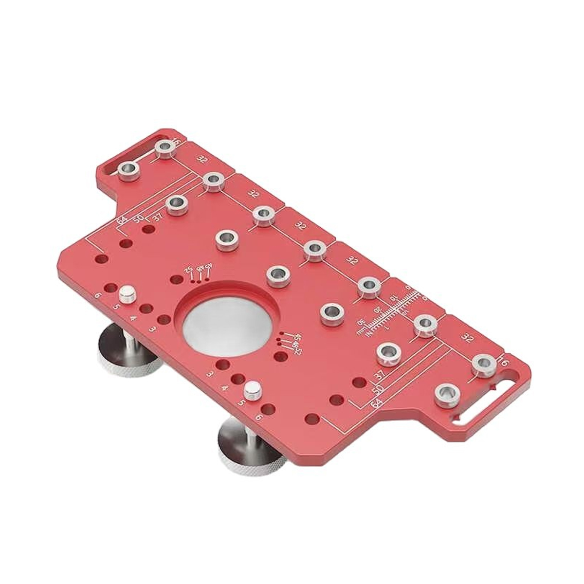 Schablone Für Regalbolzen, 2-in-1-scharnierschablone, Selbstklemmfunktion, Bohrschablone Für Metallregale Mit 7 Bohrern, Regalschablone, Schrankbeschläge, Schablone