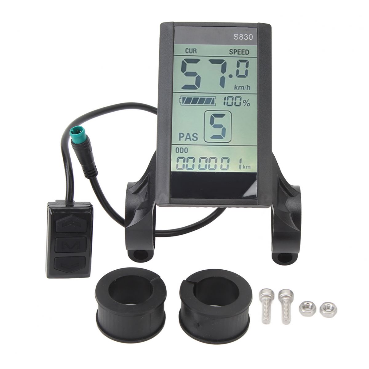 Lcd-display Für Elektrofahrräder (24 V, 36 V, 48 V), Modell S830, Mit Wasserdichtem 5-pin-anschluss, Passend Für Elektrofahrräder Und Elektroroller.