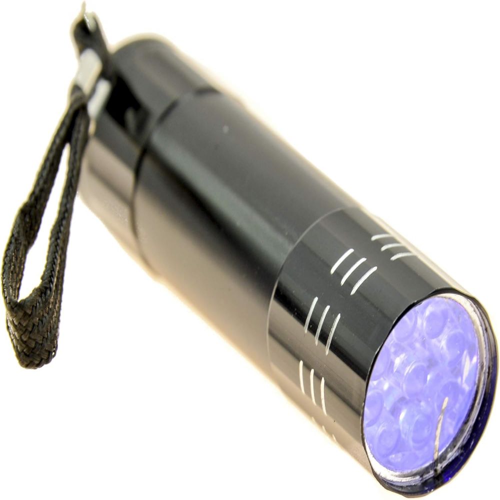 1 Stück – Uv-handytaschenlampe – Opp-beutel – Schwarze Taschenlampe – Violettes Licht