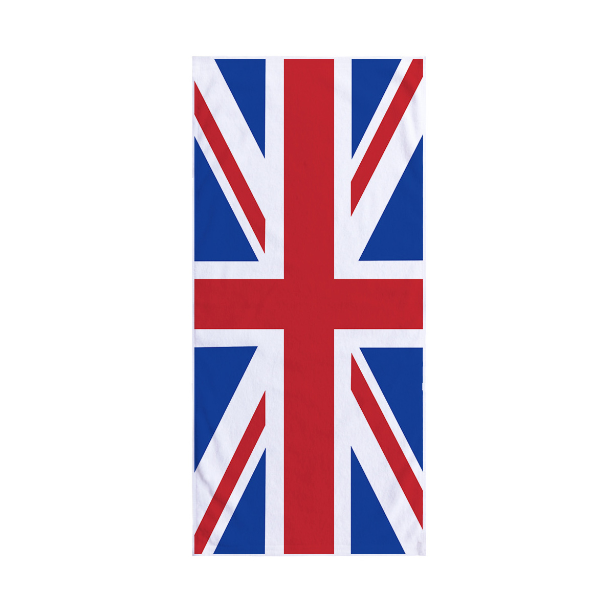 Strandtuch Aus Baumwolle Mit Union-jack-aufdruck (britische Flagge). - Strandtuch Aus Baumwolle Mit Union-jack-aufdruck (britische Flagge).
