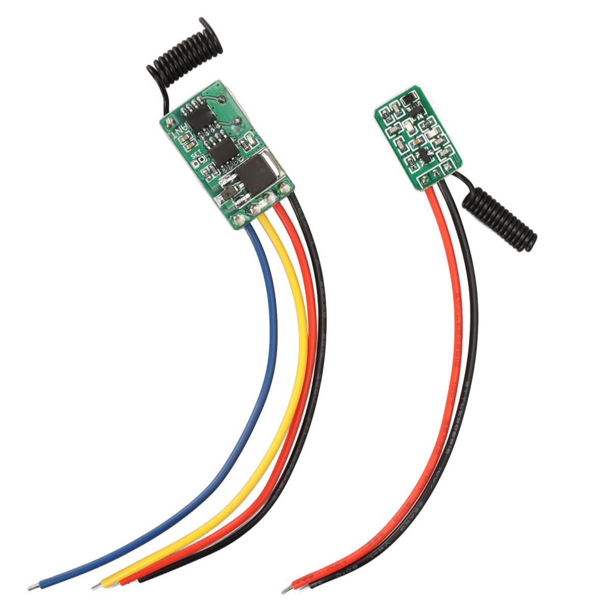 Kontaktloser, Kleiner 433-mhz-funkfernbedienungsschalter Mit Dc6v–36v-empfänger Und Dc5v–24v-sender Auf Kleiner Leiterplatte Für Wände, Böden Und Türen