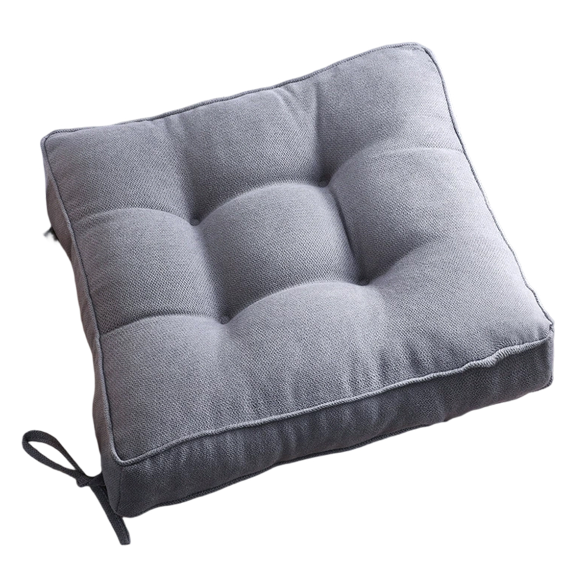 Dicke Stuhlkissen Für Esszimmerstühle, Gesteppte Sitzkissen Für Küchen- Und Bürostühle, Dicke Stuhlkissen Mit Bändern, Weiches Und Bequemes Samt-stuhlkissen Für Zuhause (45 X 45 Cm)