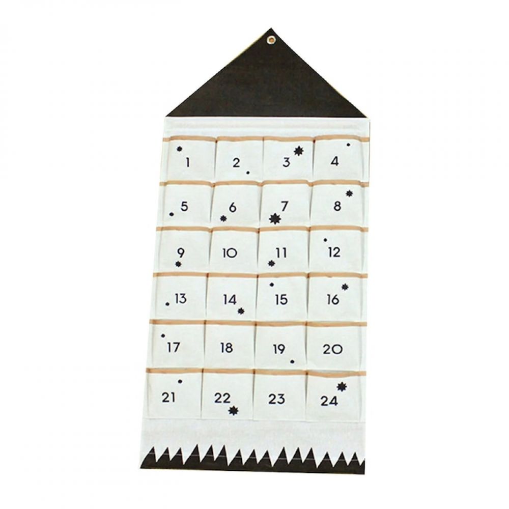 Adventskalender Aus Stoff Mit 24 Taschen, Fokelyi, Mehrfarbig, 120 X 50 Cm - Adventskalender Aus Stoff Mit 24 Taschen, Fokelyi, Mehrfarbig, 120 X 50 Cm