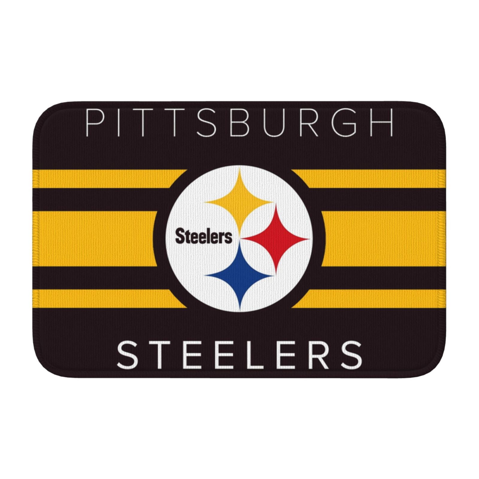 Multifunktionale Fußmatte Mit Pittsburgh Steelers-trikotmuster, Geeignet Für Den Innen- Und Außenbereich, Ideal Für Wohnungen, Schlafzimmer, Badezimmer Und Küchen - Hoch Saugfähig, Kann Auch Als Boden
