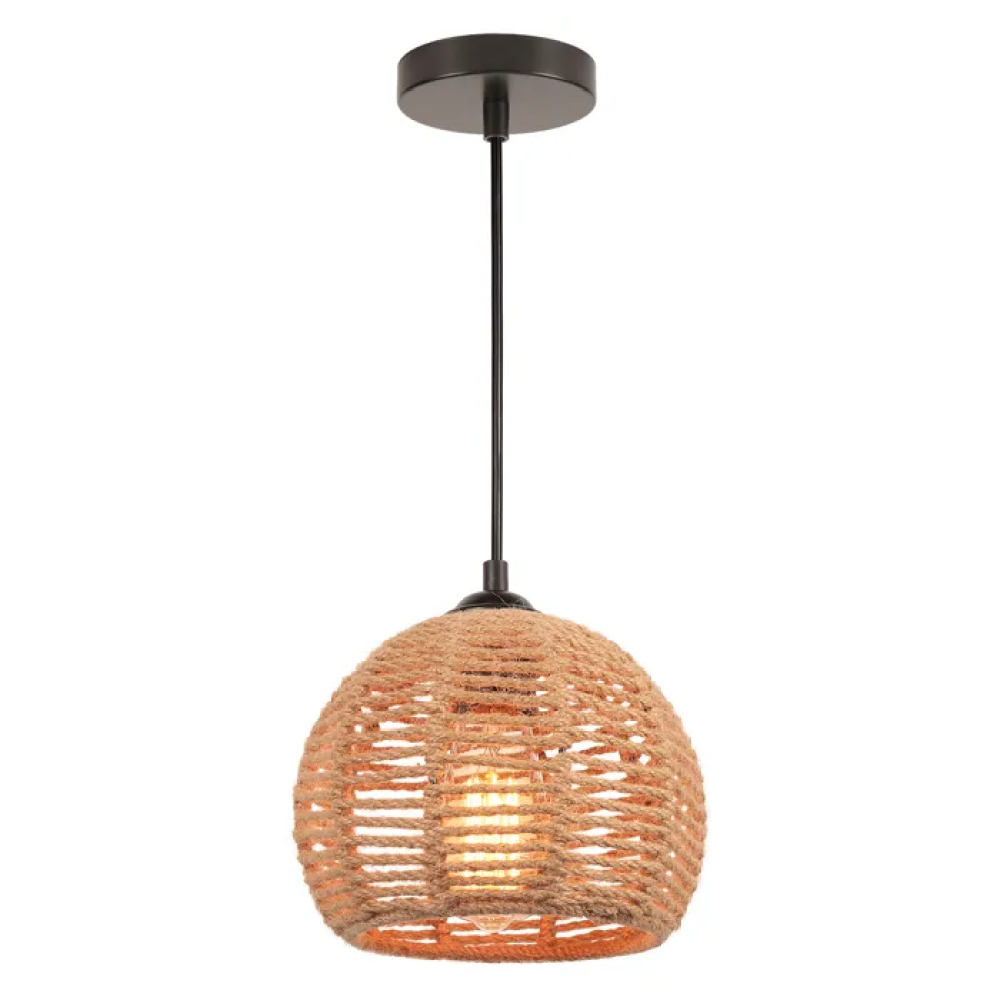 Stück - Hanfseil-pendelleuchte - Schlafzimmerbeleuchtung - Stil A - 20 Cm + Leuchtmittel Nicht Enthalten (bitte Klicken Sie Auf Den Link Auf Der Detailseite, Um Es Bei Bedarf Zu Erwerben)