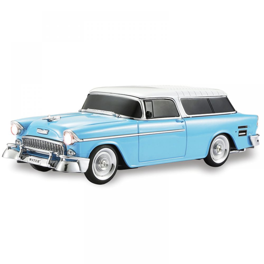 Retro-auto-replika Von 1955 Mit Bluetooth-lautsprecher, Fm-radio, Usb, Sd Und Aux-anschluss
