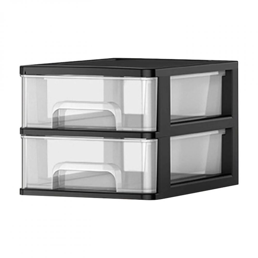 Fokelyi Transparenter Büroorganizer, Großes Fassungsvermögen, 13 X 21,5 X 15 Cm, 18,8 X 21,5 X 15 Cm, 24,6 X 21,5 X 15 Cm, Schubladenset