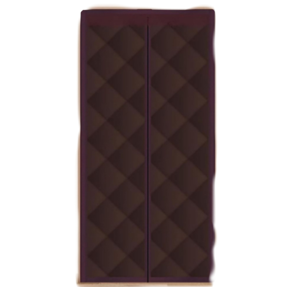 Set Dicker Baumwoll-türvorhänge, Fokelyi, Schalldämmend, Wärmeisolierend, Kaffeebraun, 130 X 200 Cm