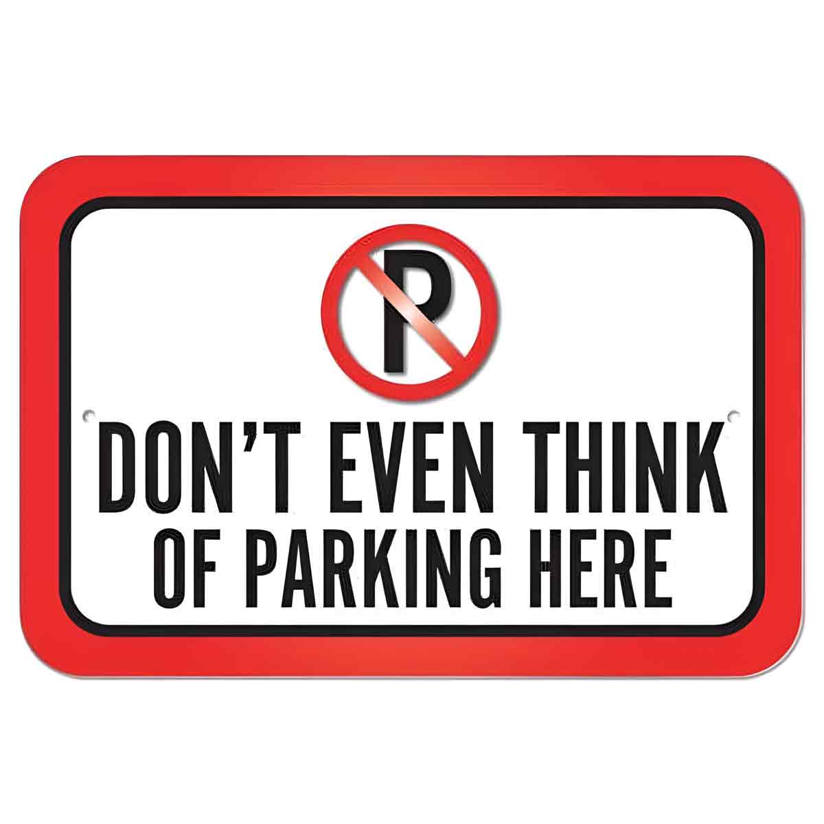 Hier Nicht Parken Schild Aus Metall, Dekoratives Emblem Für Die Haustür - Hier Nicht Parken Schild Aus Metall, Dekoratives Emblem Für Die Haustür