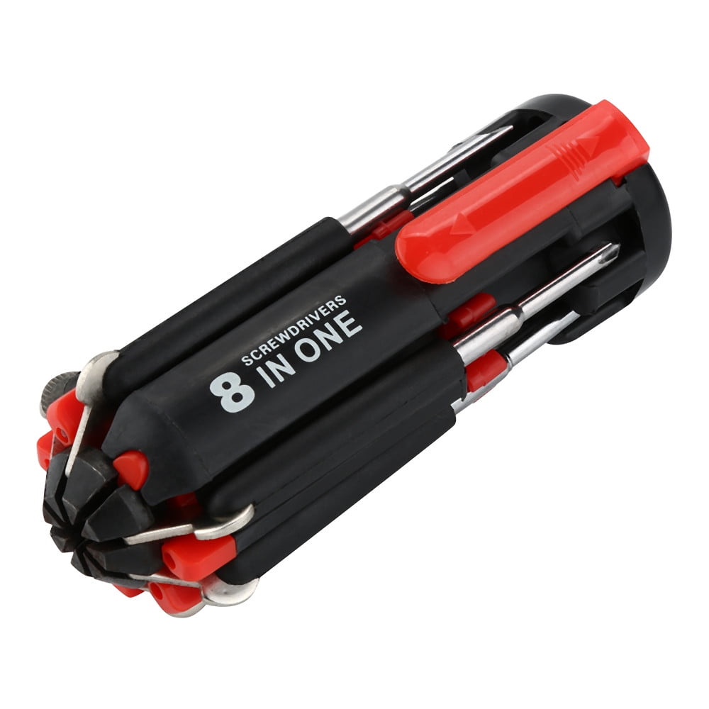 Neuer Multifunktionaler 8-in-1-schraubendreher Mit 6-led-taschenlampe – Handreparaturwerkzeug Für Zuhause