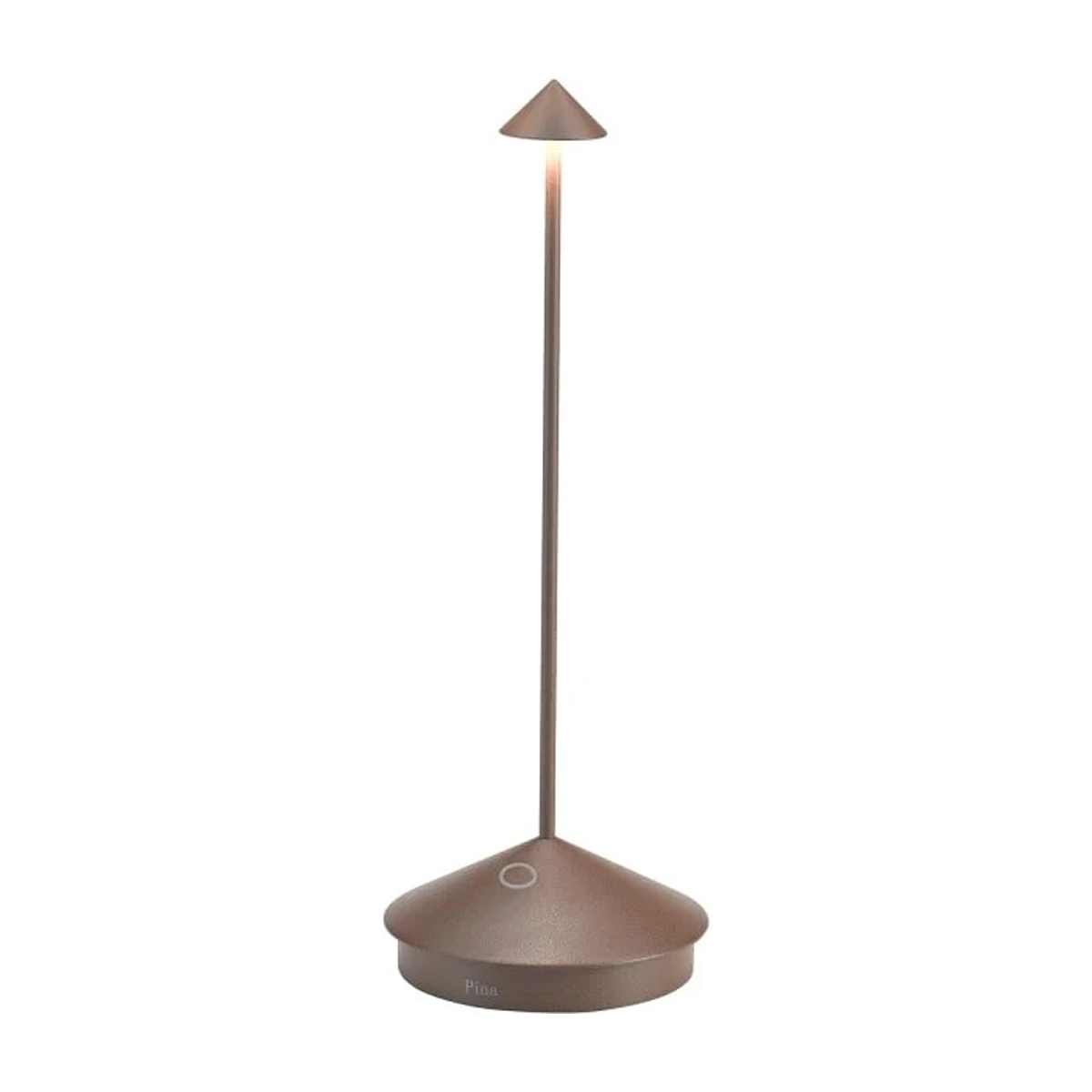 Pina Pro – Aluminium – Dimmbare Led-tischleuchte, Schutzart Ip54, Für Den Innen- Und Außenbereich Geeignet, Steckerfuß, H 29 Cm, Eu-stecker – Corten-wellen
