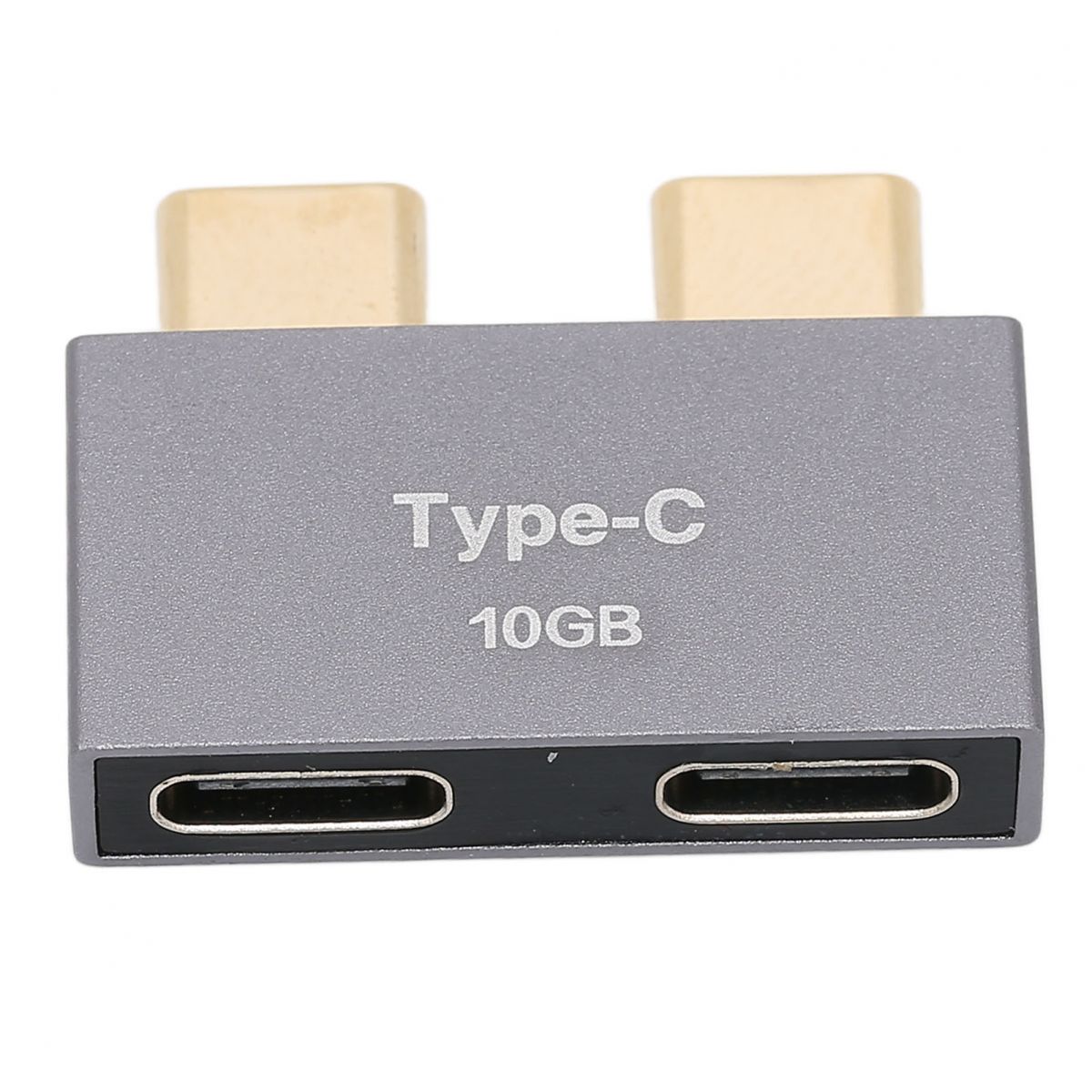 Tragbarer Mini-usb-hub Mit Zwei Usb-c-anschlüssen Für Macbooks Und Laptops (usb-c-stecker Auf Usb-c-buchse)