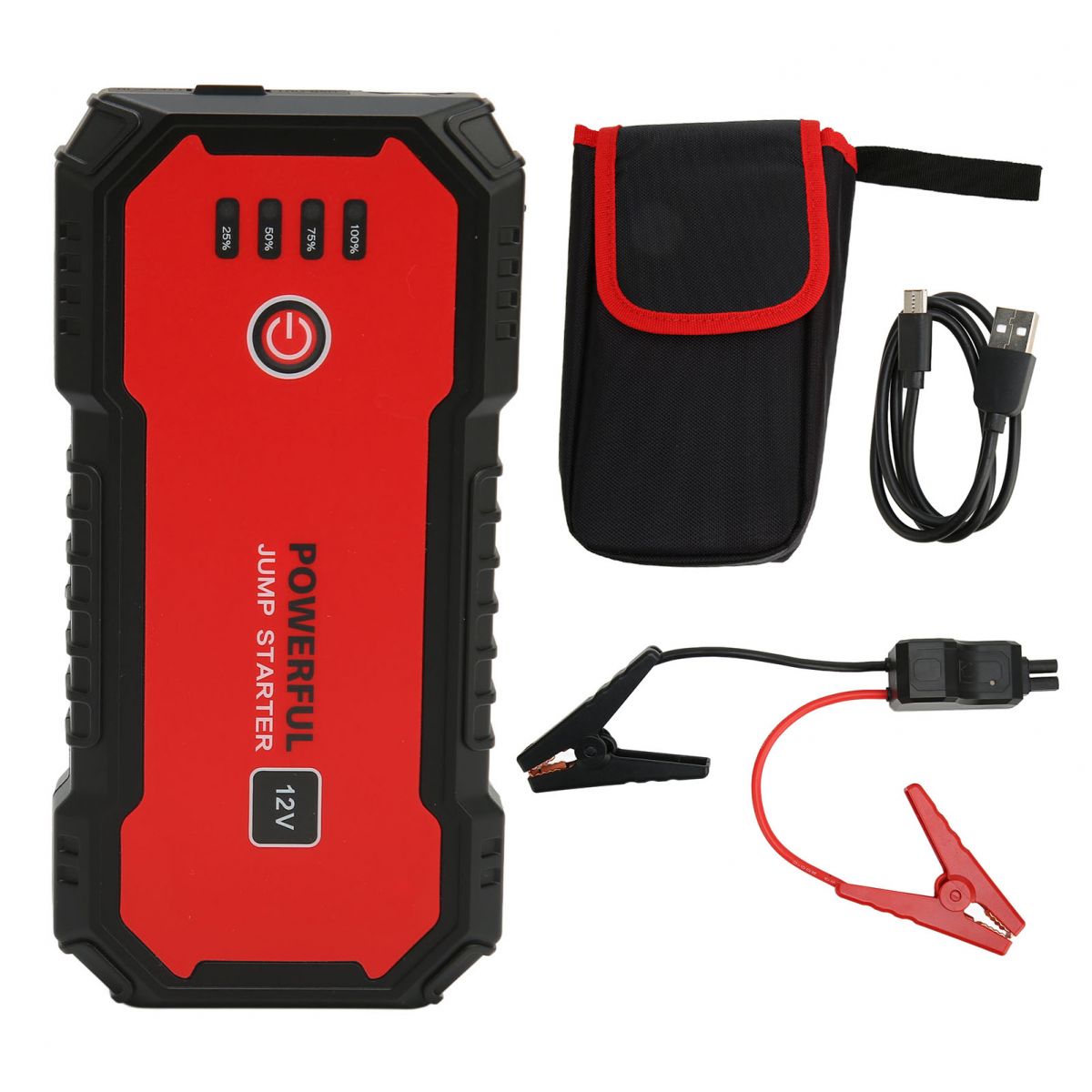 Starthilfegerät 1500a Usb-schnittstelle Tragbarer 14000mah Auto-batterie-booster Für 7,2l Benzin- Und 5,5l Dieselmotoren