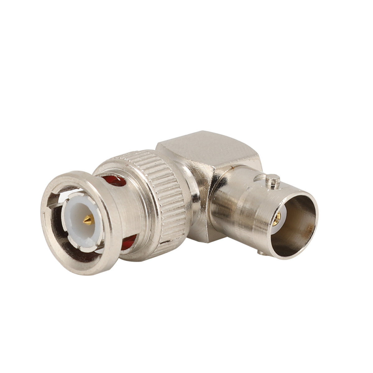 2 Stück Rechtwinklige Bnc-stecker Auf Bnc-buchse 90 Grad Hf-adapterstecker (stecker/buchse)