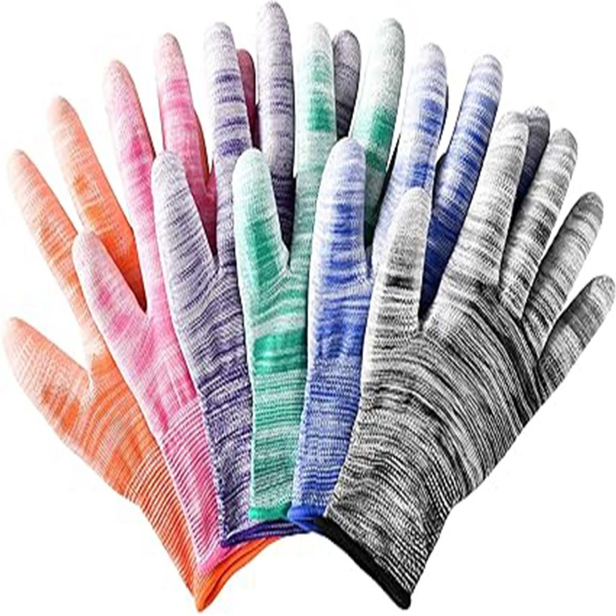 Pu-abriebfeste Und Rutschfeste, Nylonbeschichtete Fingerhandschuhe/verputzte Arbeitshandschuhe