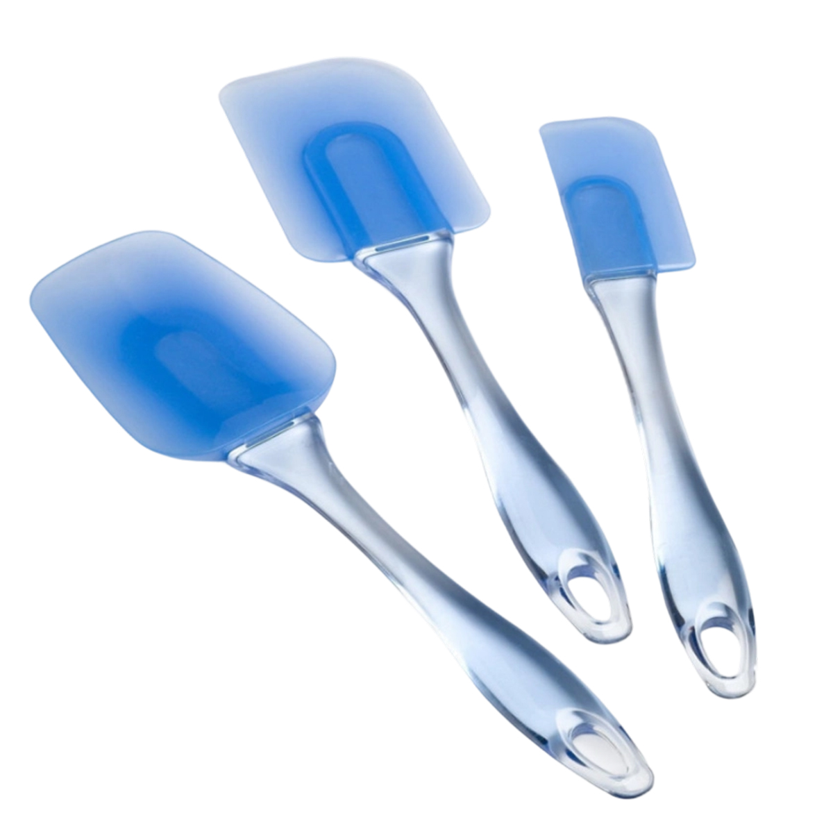 3-teiliges Set Flexibler Silikonspatel, Antihaftbeschichtet, Hitzebeständig, Zum Mischen Und Backen