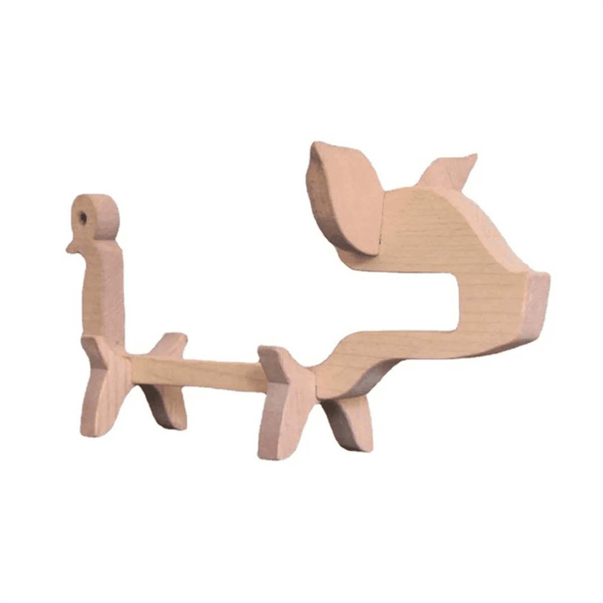 Weinregal Aus Holz, Tierförmiger Flaschenhalter, Dekoratives Weinregal Aus Holz, Freistehendes, Originelles Weinregal
