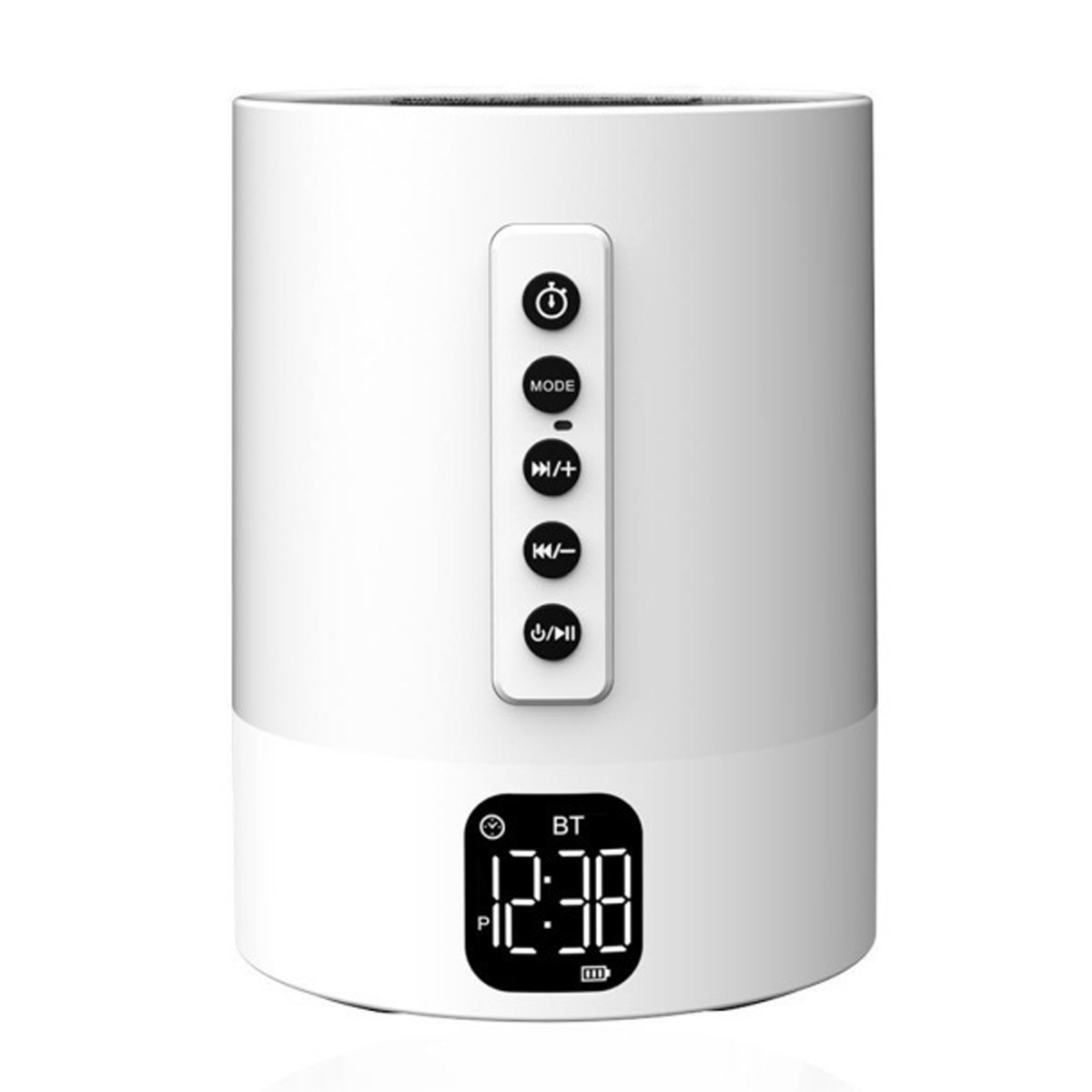 Bluetooth-wecker Mit Nachtlicht – Touchscreen, Weißrauschen, Lautsprecher, Geschenkidee Für Teenager/mädchen/kinder/frauen