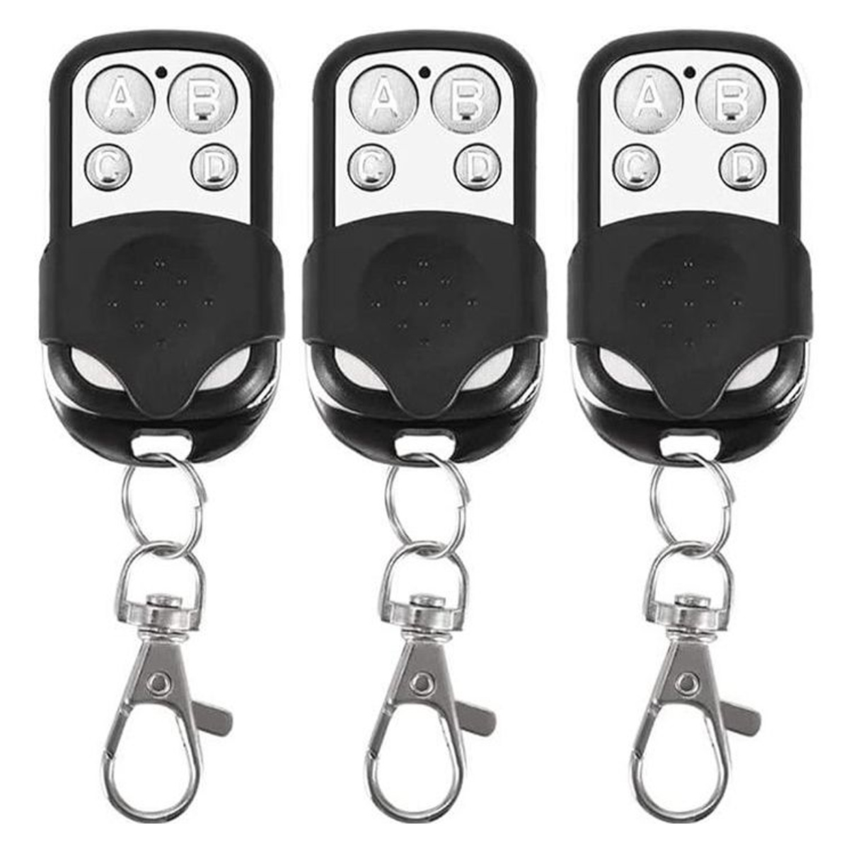 Set Mit 3 Universal-fernbedienungen Für Automatische Tore, 433 Mhz Garagentore Mit Festcode, 4 Tasten Zur Steuerung