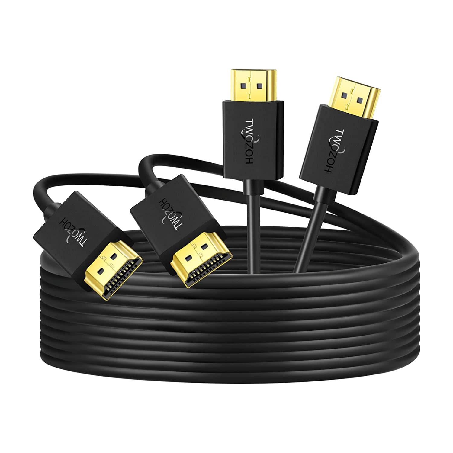 Schlankes Hdmi-kabel (2er-pack, 30 Cm), Ultradünn Und Extrem Flexibel, Unterstützt 4k@60hz/2160p/1080p
