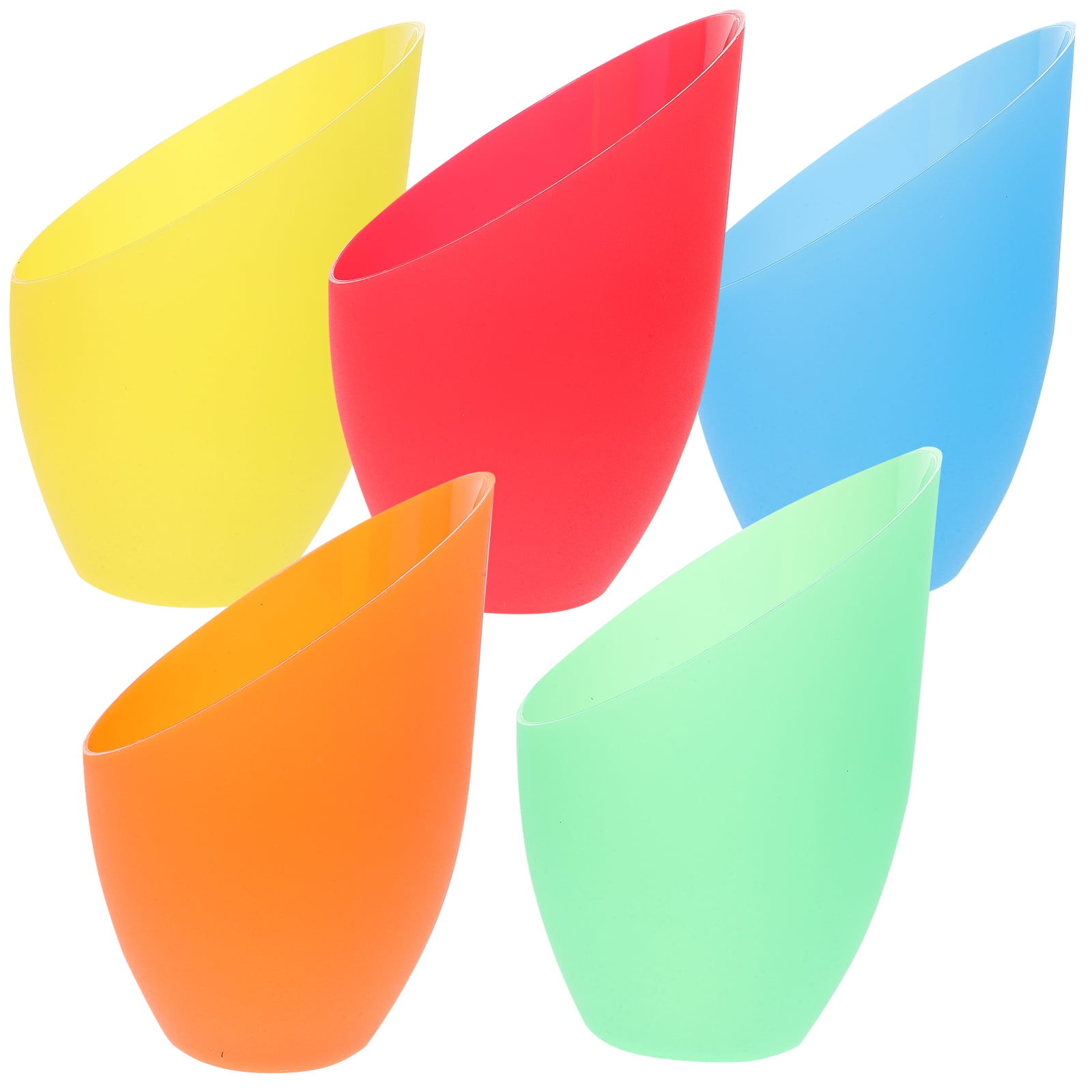 5-teiliges Set Farbiger Kunststofflampenschirme, Geeignet Für Led-stehlampen Mit Mehreren Leuchtenköpfen