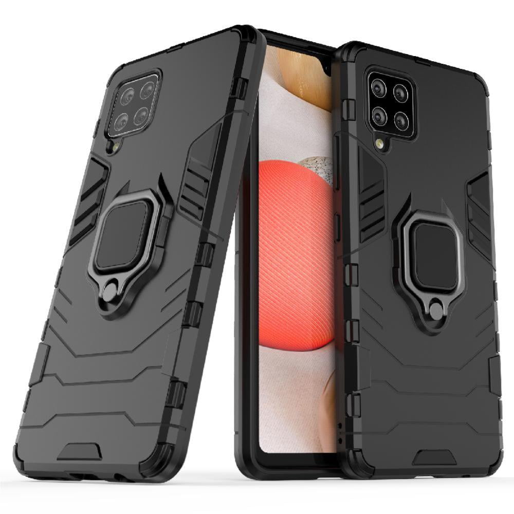 Schutzhülle Für Samsung Galaxy A42 5g: Stoßfeste Abdeckung Mit Integriertem Ständer, Fallschutz Nach Militärstandard, 360° Drehbarer Ring