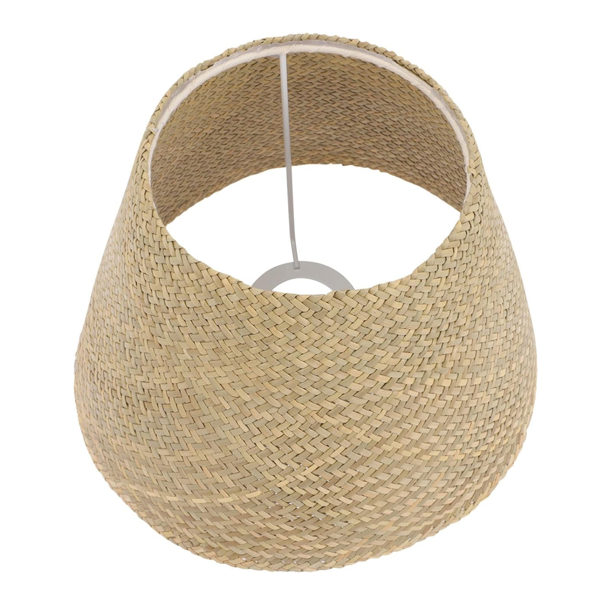 Handgewebter Lampenschirm Aus Rattan, Vintage-stil, Sanftes Licht, Augenschutz