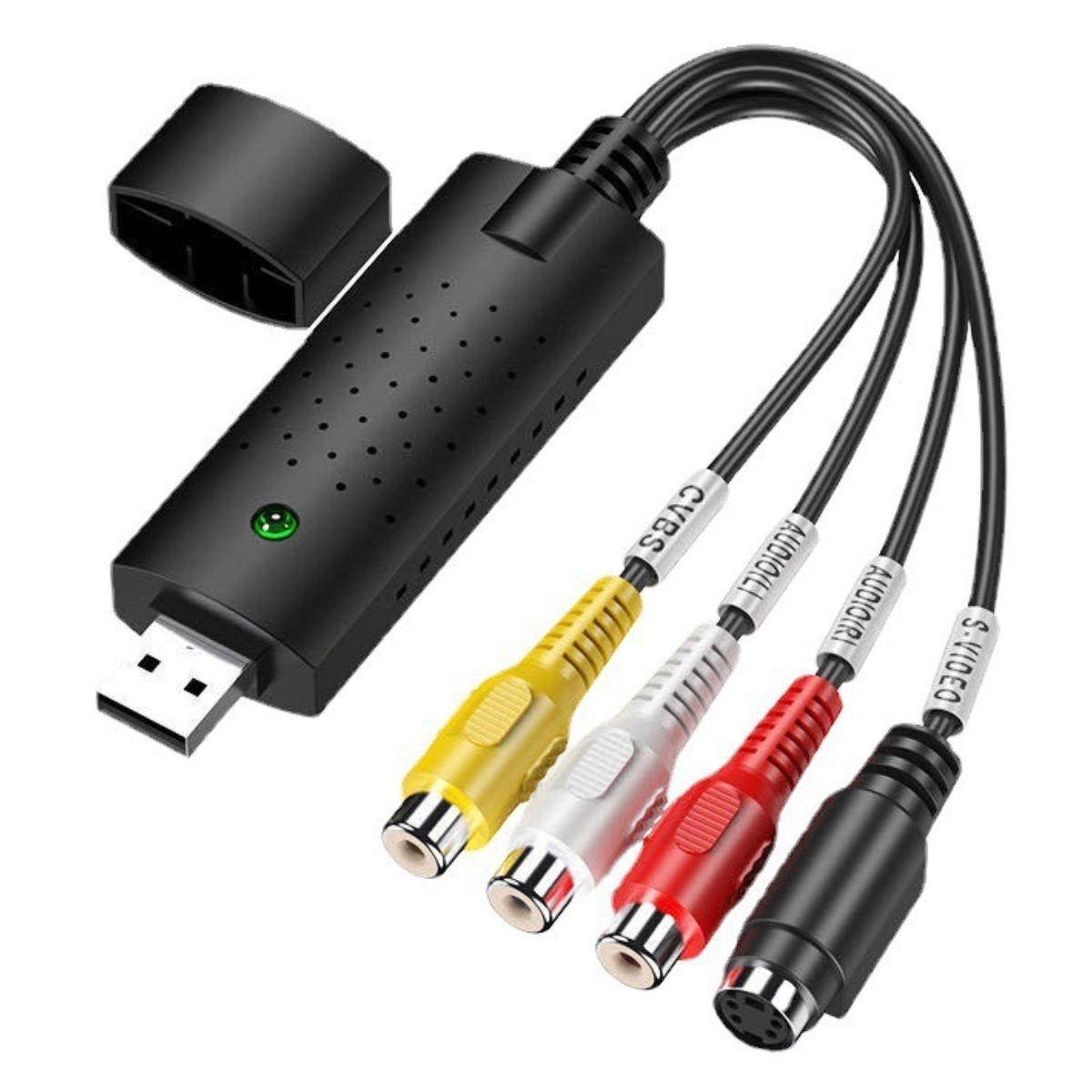 Usb 2.0 Rca Av S - Video Cvbs Audio Video Easy Cap Vhs Zu Dvd Konverter Aufnahmekartenadapter Für Windows Mo29530.
