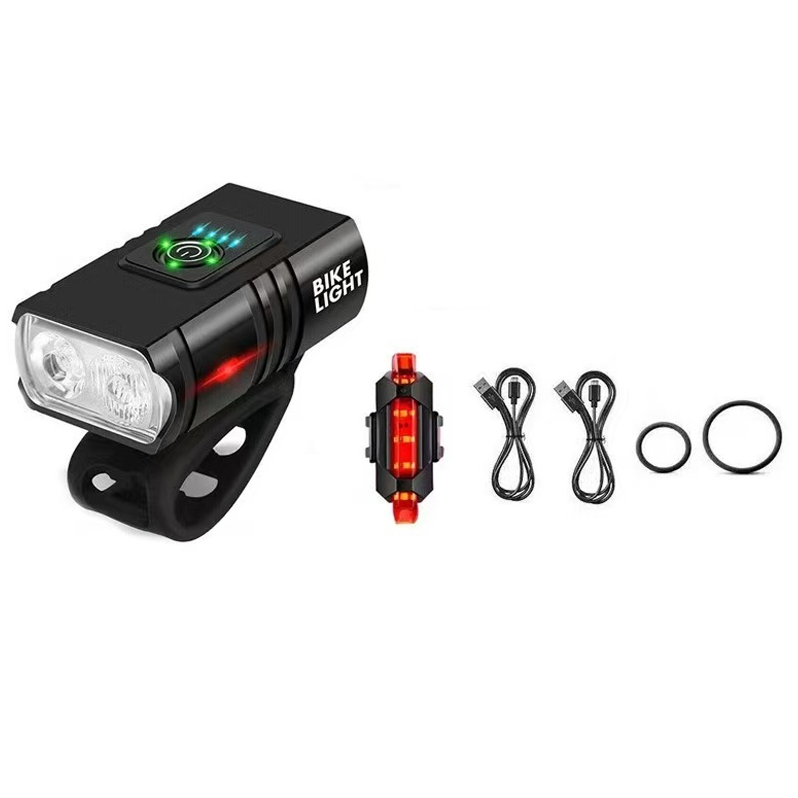 1 Satz Vorder- Und Rücklichter Für Fahrräder - 1 Satz Vorder- Und Rücklichter Für Fahrräder