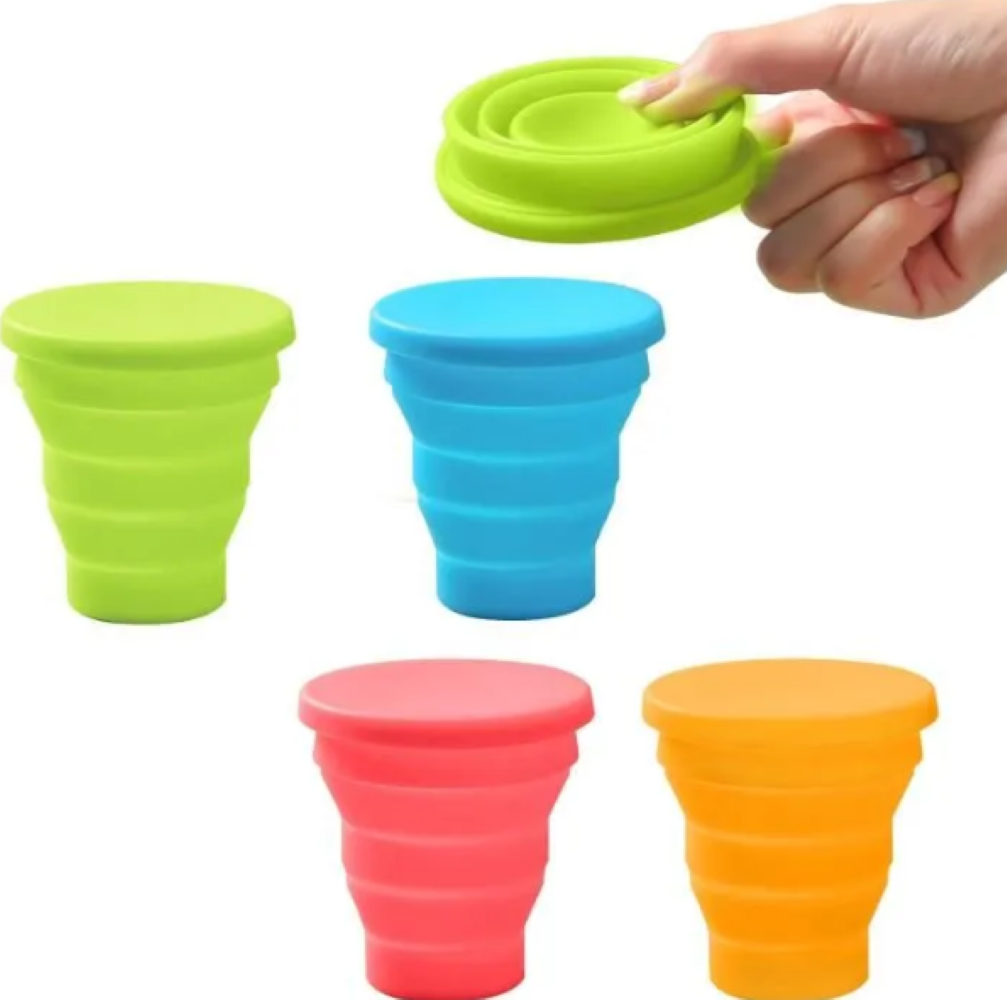 Faltbarer Becher - 4 Stück - Silikon - 170 Ml - Hitzebeständig - Faltbarer Becher - 4 Stück - Silikon - 170 Ml - Hitzebeständig