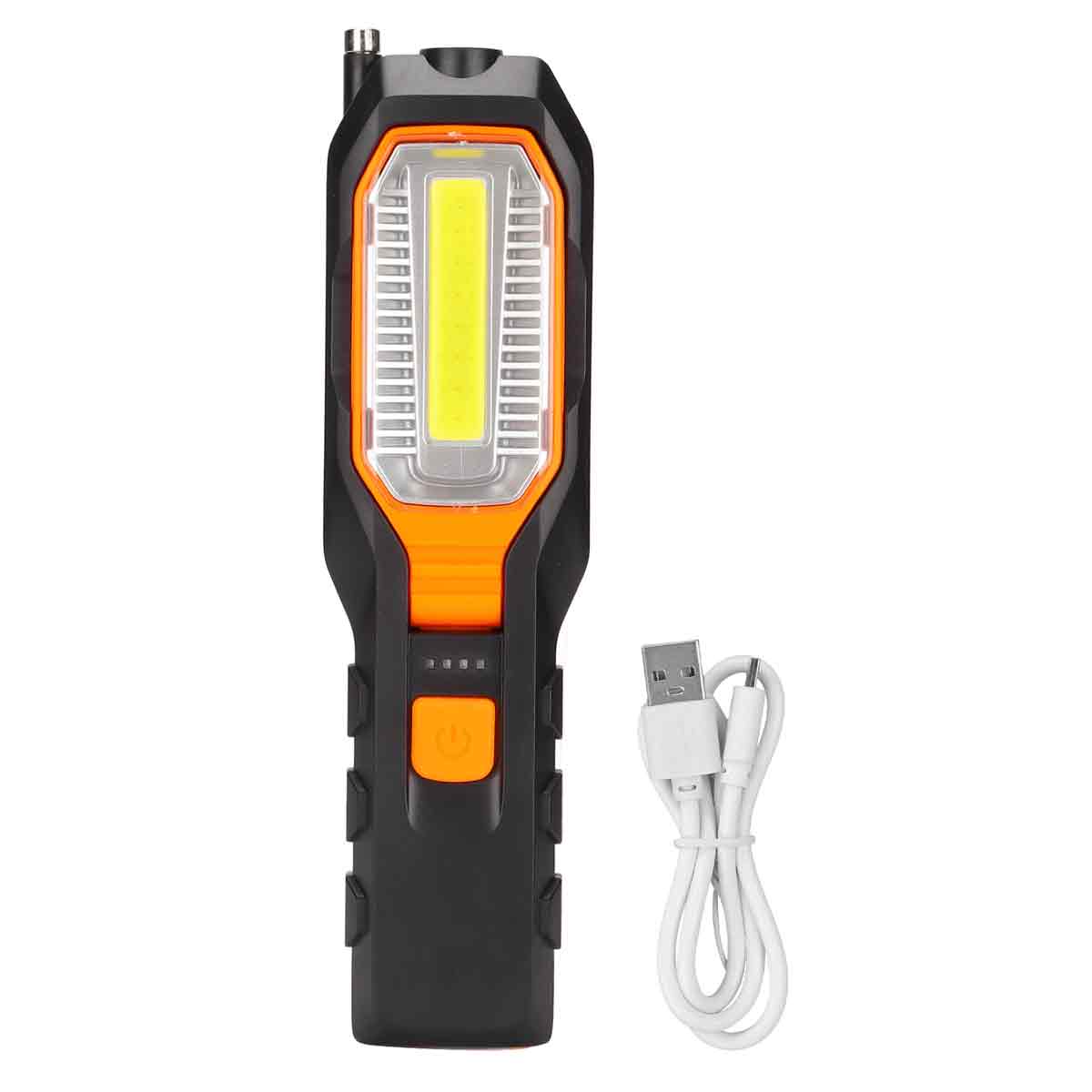 Cob-inspektionsleuchte, Tragbar, Handlich, Usb-aufladbar, Drehbar, Led-arbeitsleuchte Mit Magnet Für Autowerkstatt, Werkstatt