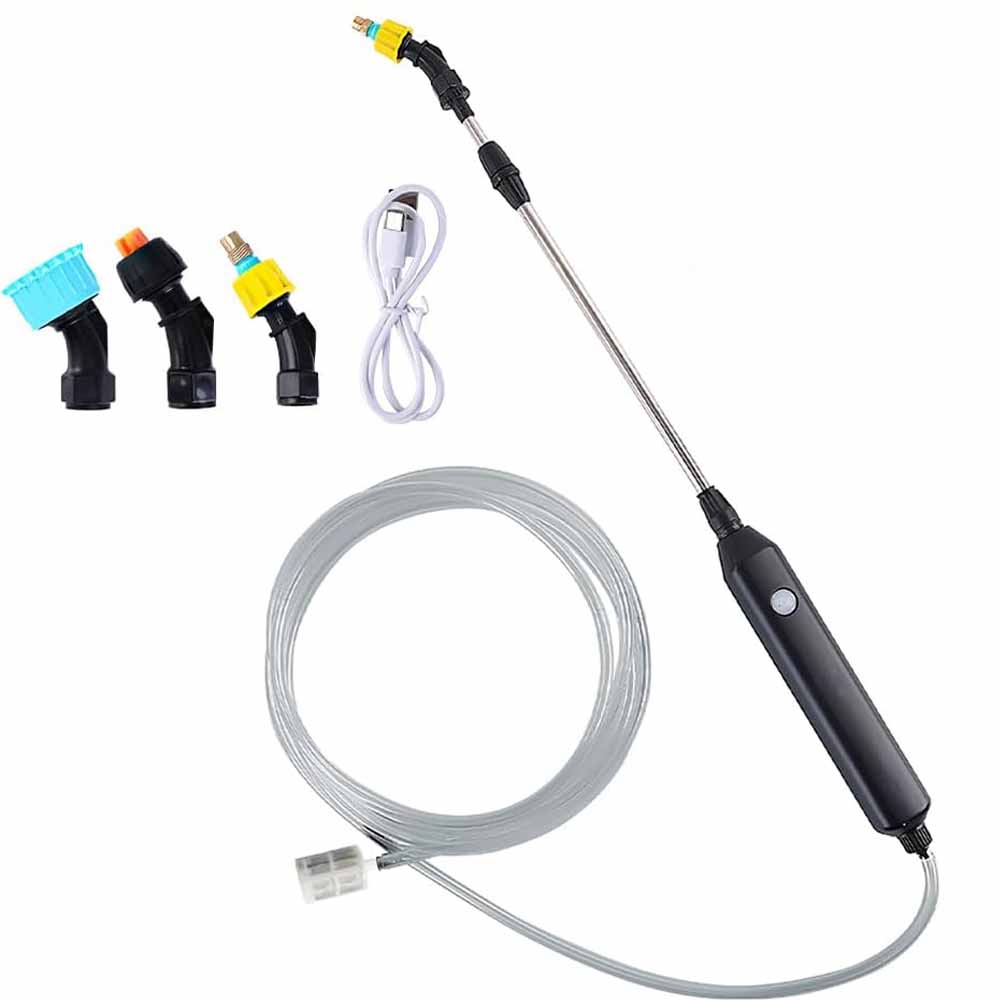 Elektrische Gartenspritze, Dachspritze, Elektrische Spritze, Teleskoparmspritze Mit 3 Düsen Und 5 Meter Schlauch, Geeignet Zur Rasenbewässerung.