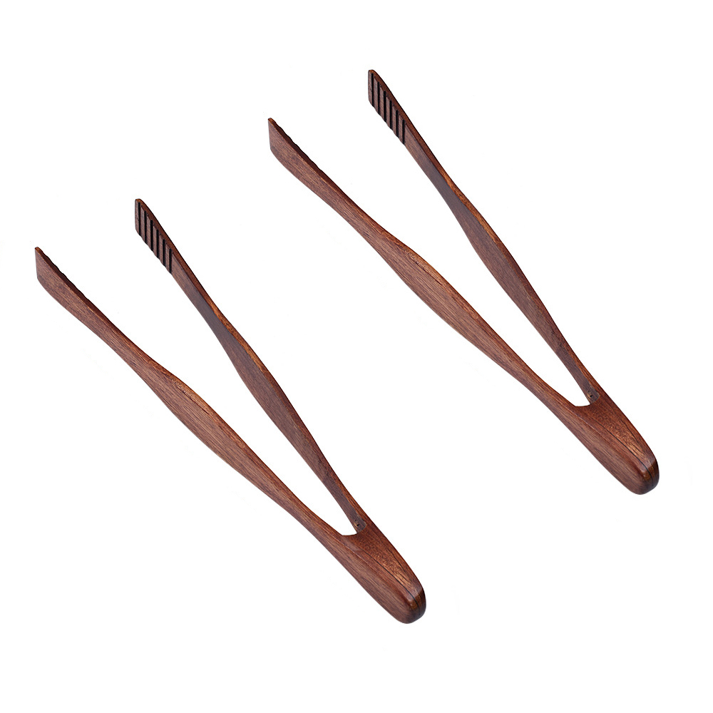 Küchenzange Aus Holz Für Grill, Buffet, Brot, Steak, Servierbesteck, Tragbare Speisezange Für Den Backofen, Für Zuhause, Speisezange Aus Holz