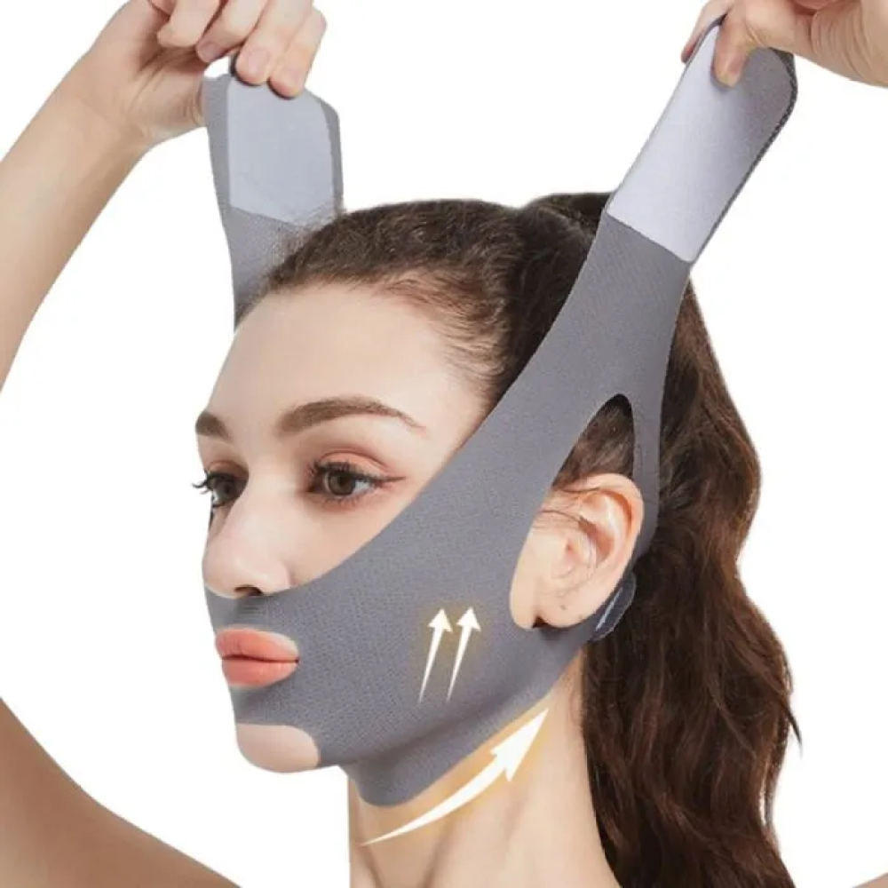 Gaine Visage Pour Le Visage, Masque Réutilisable En V, Masque Pour Le Visage, Bandage Du Visage, Gaine Double Menton,usage