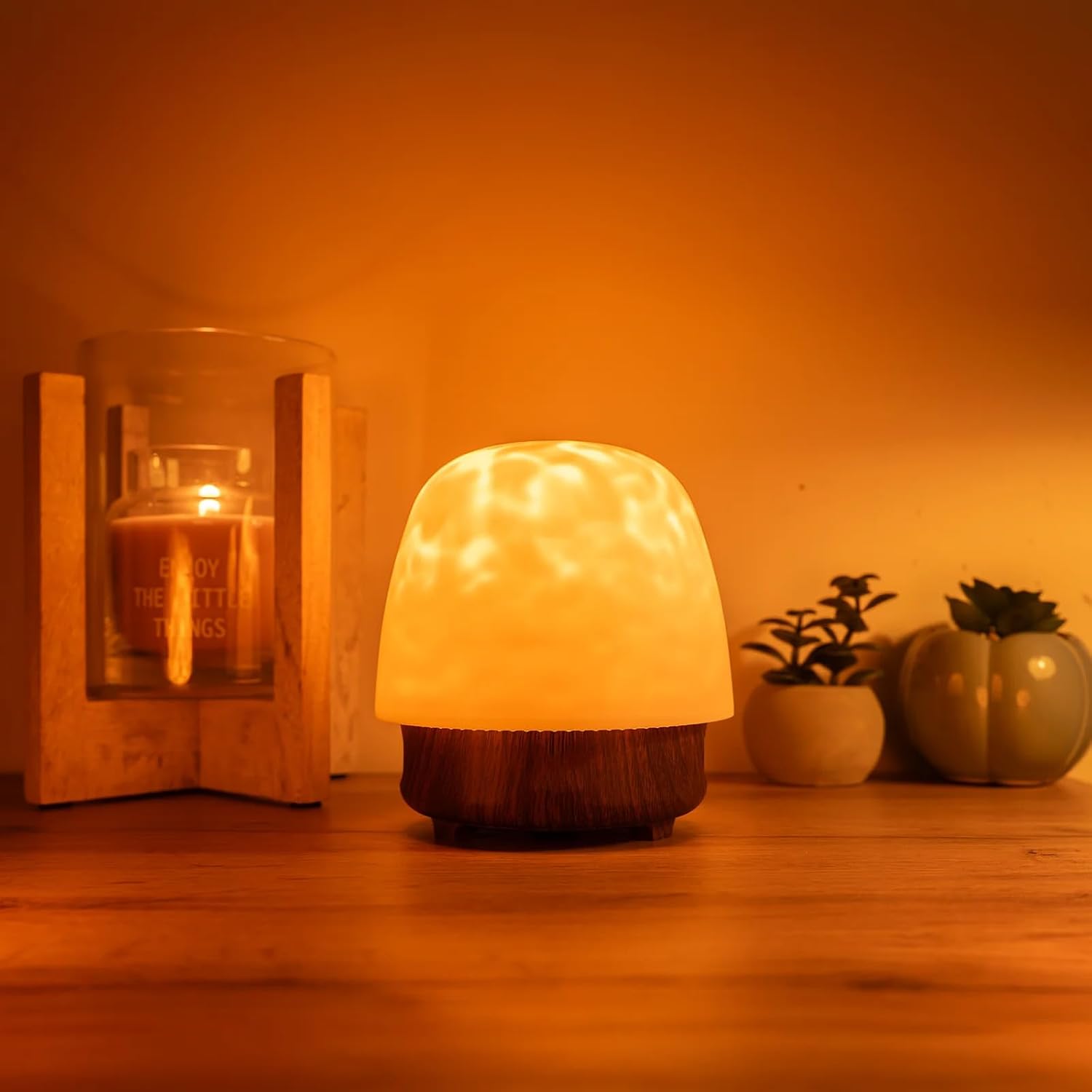 Lampe – 16 Natürliche Farben Durch Sonnenlicht Stromfreie Dekolampe Für Fensterbank, Schlafzimmer & Wohnzimmer
