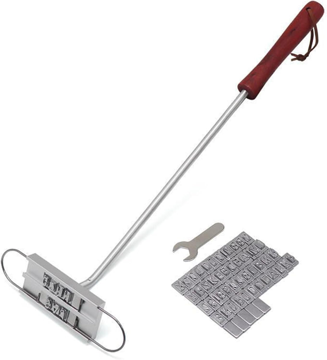 Grill-brandzeicheneisen, Diy-brandzeicheneisen Mit 55 Buchstaben Und Holzgriff Für Steaks, Fleisch, Grillgerichte Und Burger