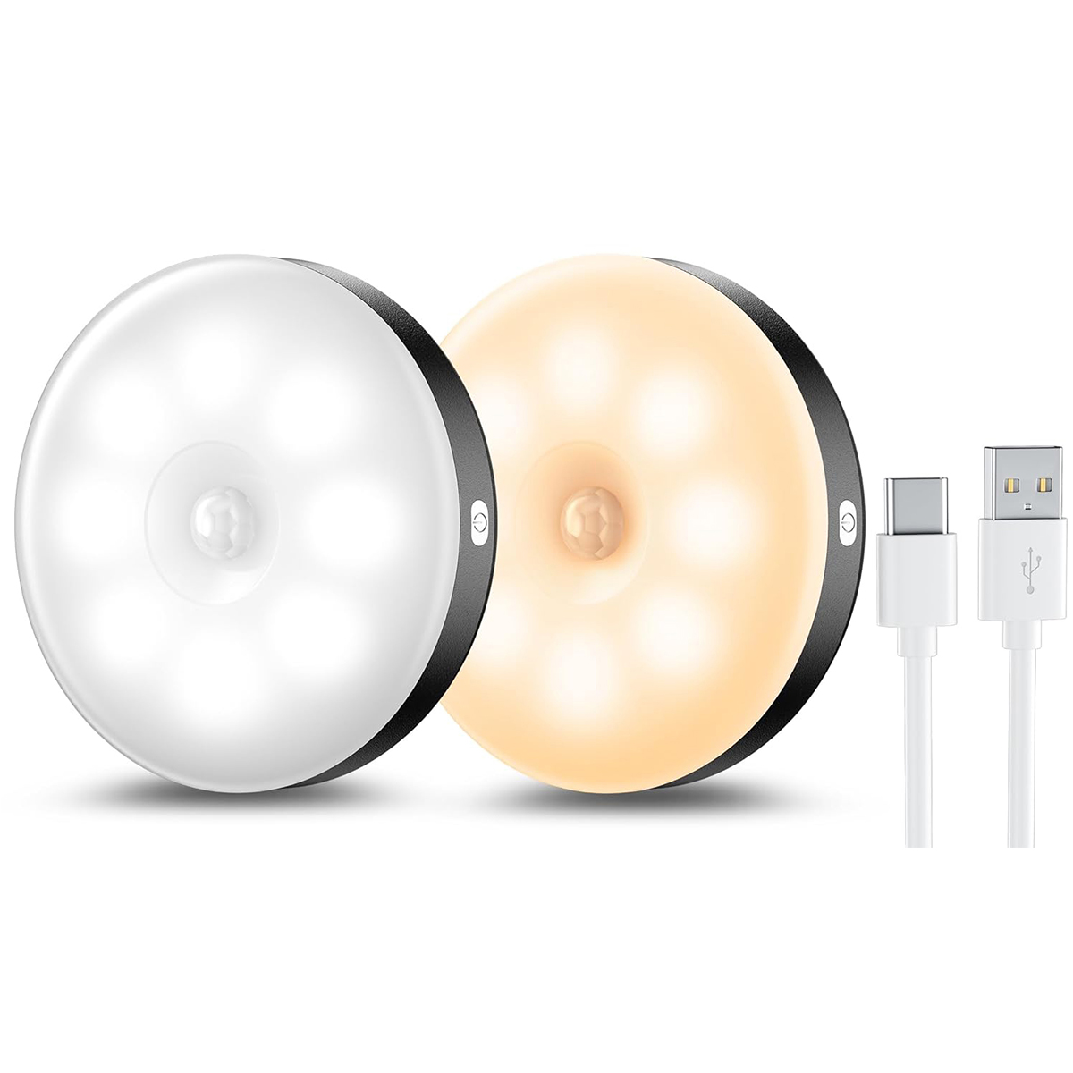 2 Magnetische Nachtlichter - 2 Magnetische Nachtlichter - 2 Magnetische Nachtlichter
