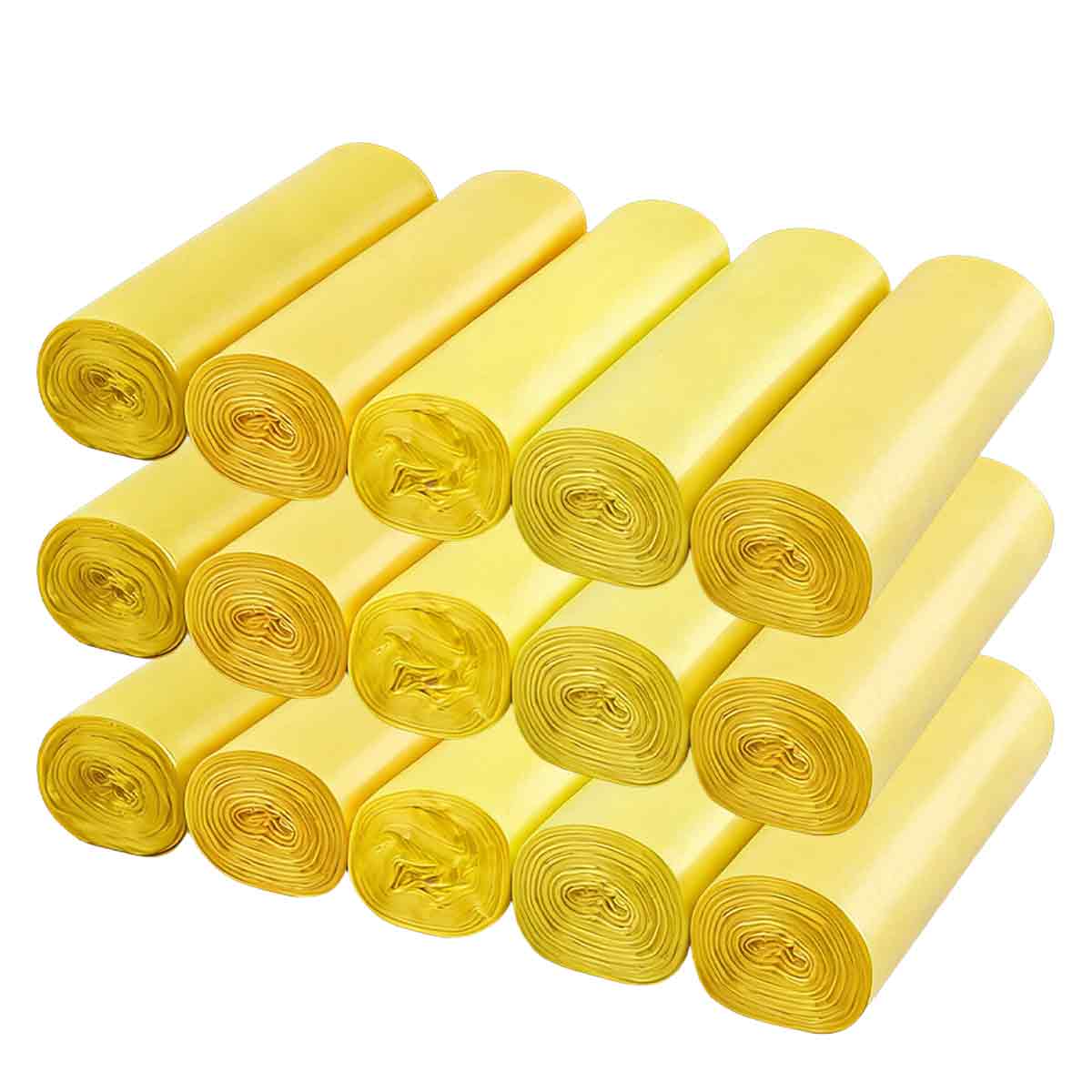 Audeals 5/100 Stück Starke Müllbeutel, Bunte, Transparente Müllbeutel, Müllbeutel Für Badezimmer Und Küche, Kleine Plastikbeutel (3 Stück)