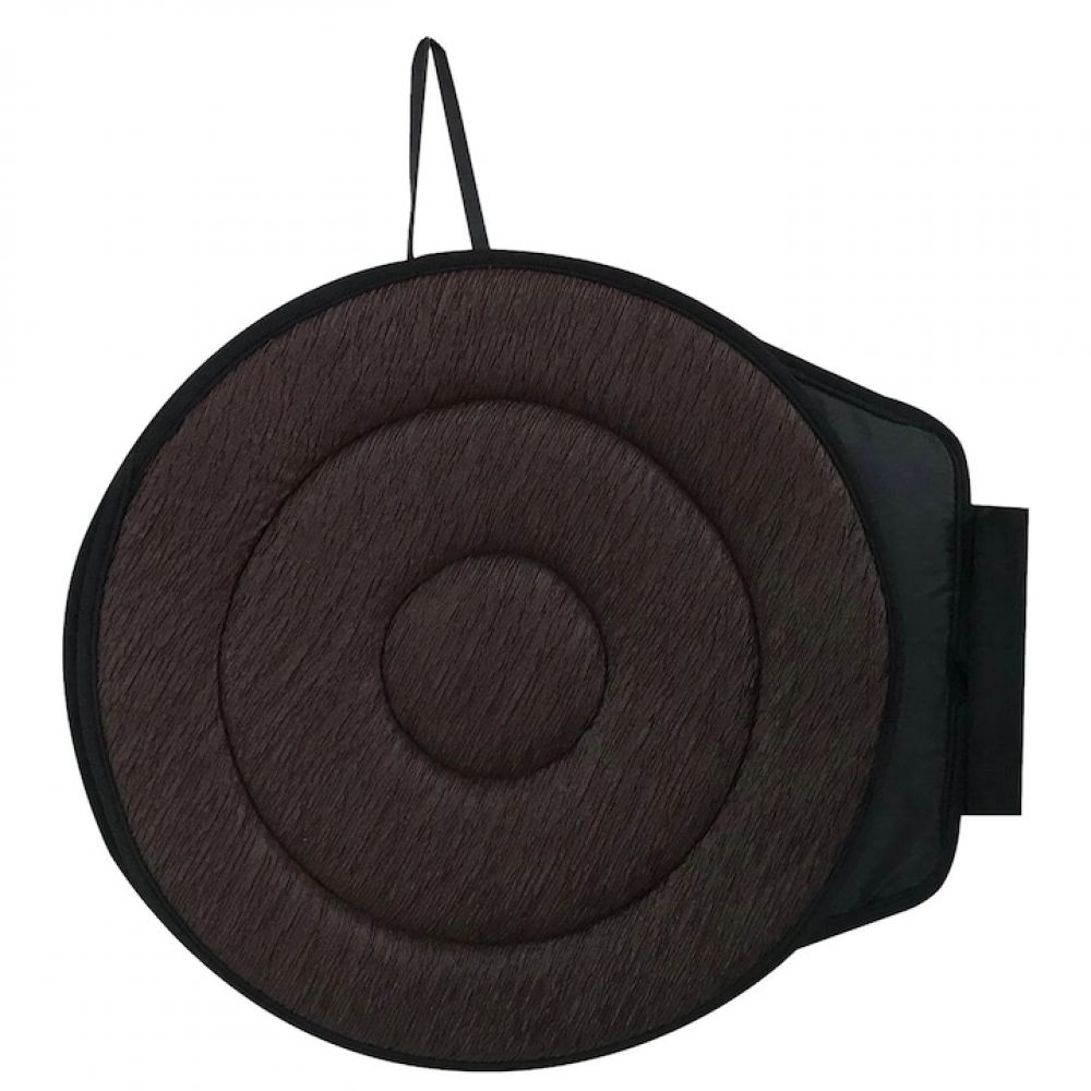 Fokelyi Drehbares Autositzkissen, 360°, Komfortabel, Rutschfest, Schwarz, 40 X 40 X 2 Cm