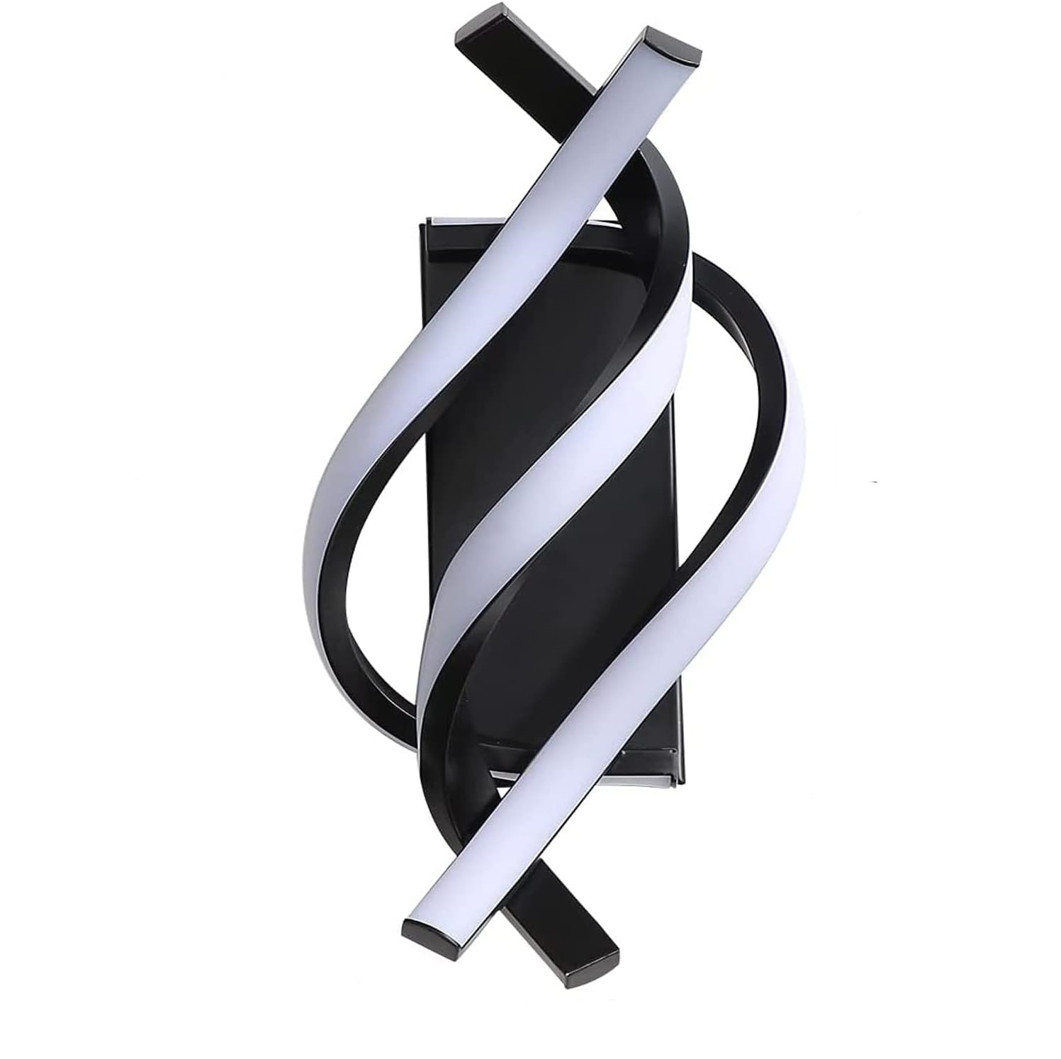 Moderne Led-wandleuchte, Wandleuchte Für Den Innenbereich, 16 W, Gebogenes Design, 3000 K Warmweiß, 1620 Lumen, Schwarz, Für Wohnzimmer, Schlafzimmer, Arbeitszimmer, Flur, Als Spot Oder Nachtlicht