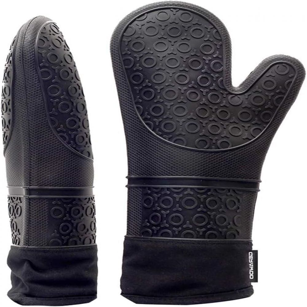 1 Stück – Hitzeisolierte Backhandschuhe – Schwarz – Oy-grafik - 1 Stück – Hitzeisolierte Backhandschuhe – Schwarz – Oy-grafik