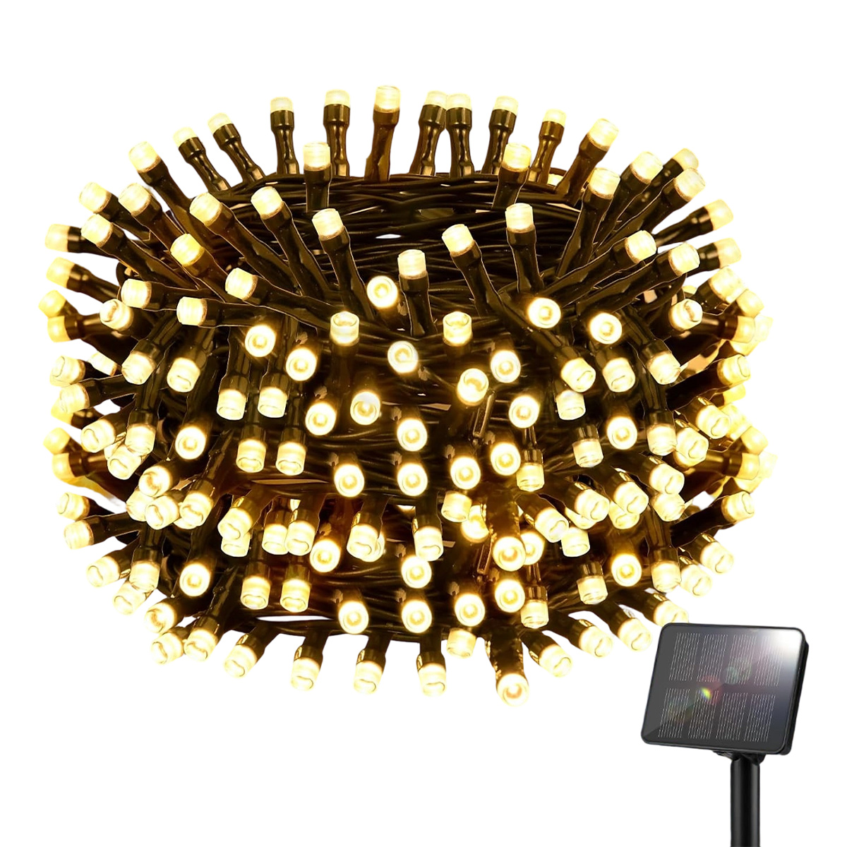 Warmweiße Lichterkette – Marke – Modell – Hauptfarbe: Weiß – Zielgruppe: Erwachsene