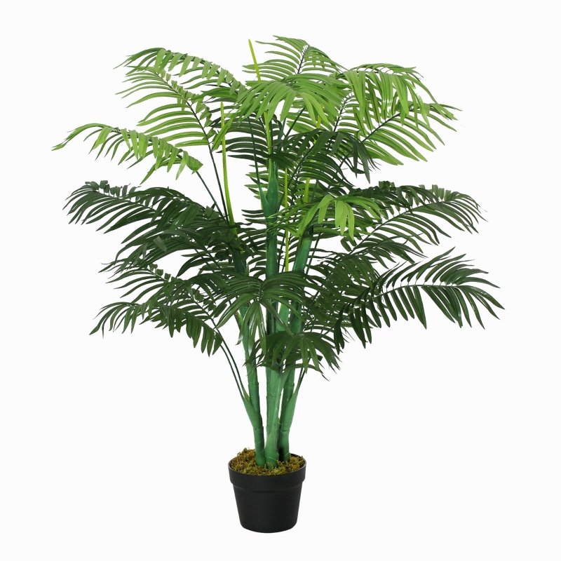Palme Künstlich 125 Cm, 18 Wedel, Im Topf, Grün
