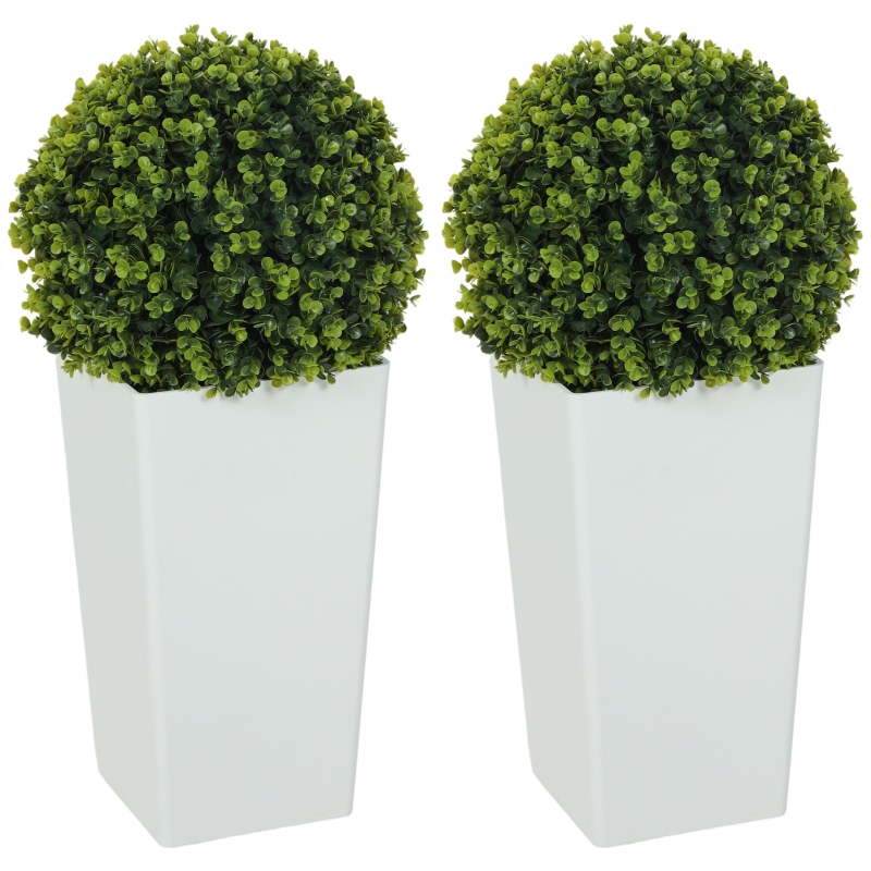 Eukalyptus-kugel Künstlich 2er-set 65 Cm, 330 Blätter, Uv-schutz, Grün