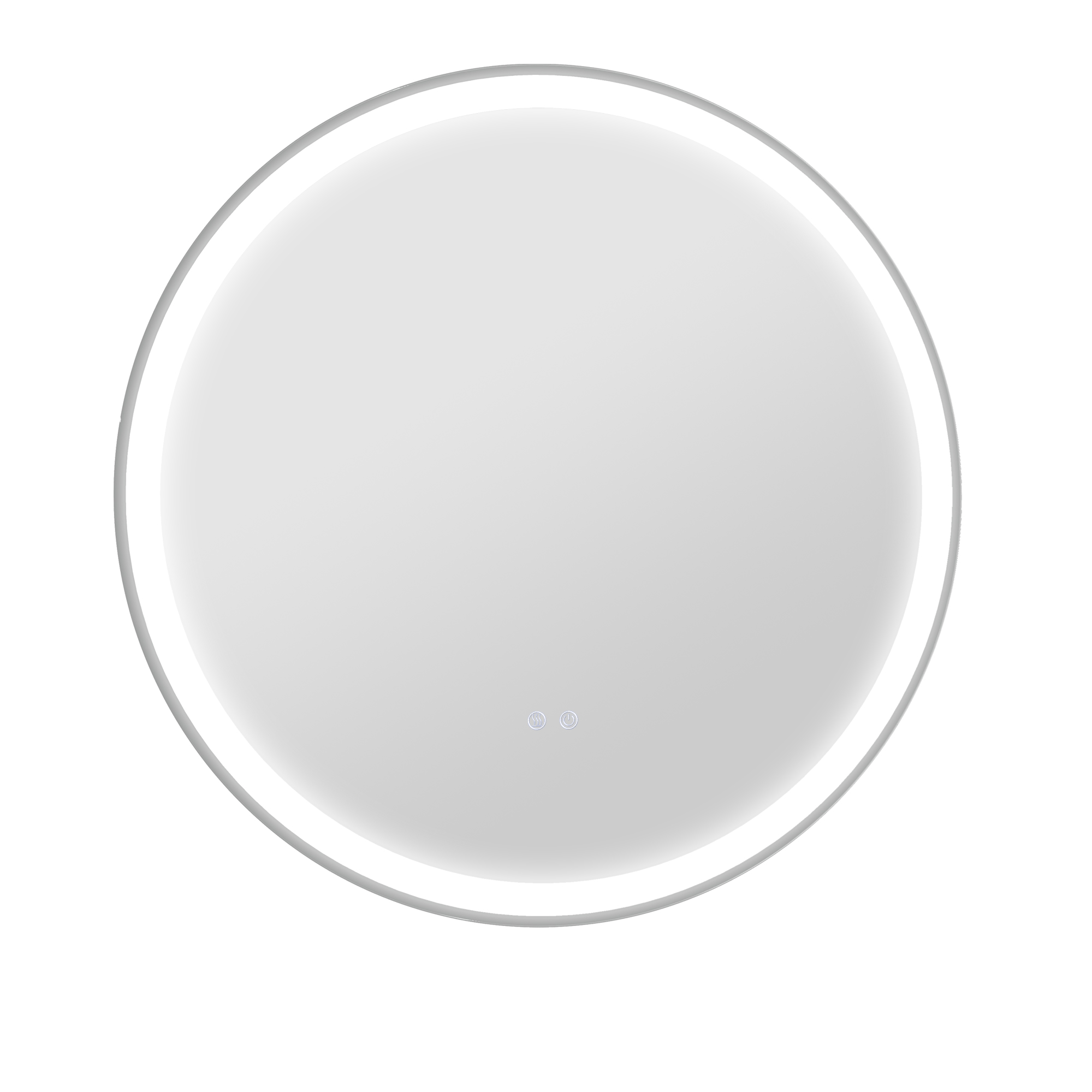 Badspiegel Led Ø60 Cm, Touch, Memory, Beschlagfrei, Alurahmen