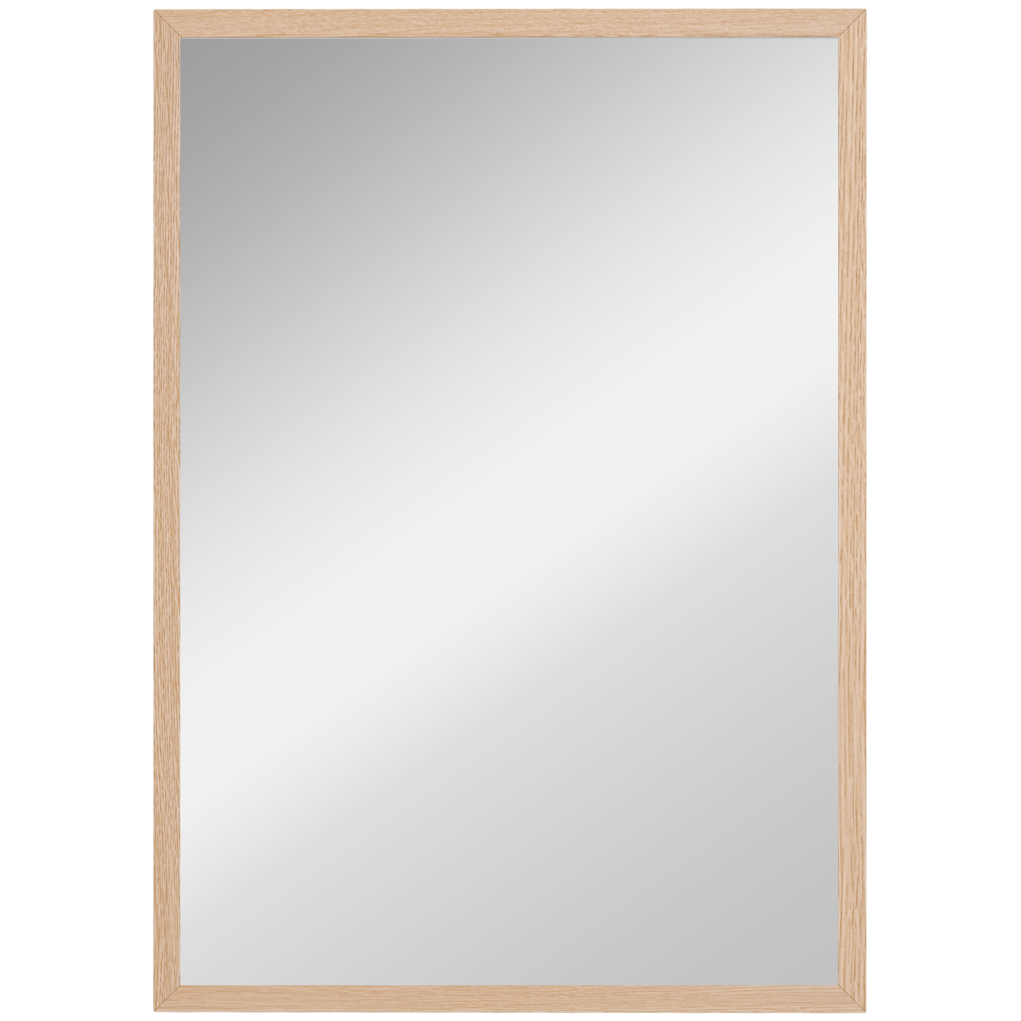 Wandspiegel 50x70 Cm, Rechteckig Mit 4 Haken, Dekorativer Dekospiegel, Schlafzimmer Badezimmer