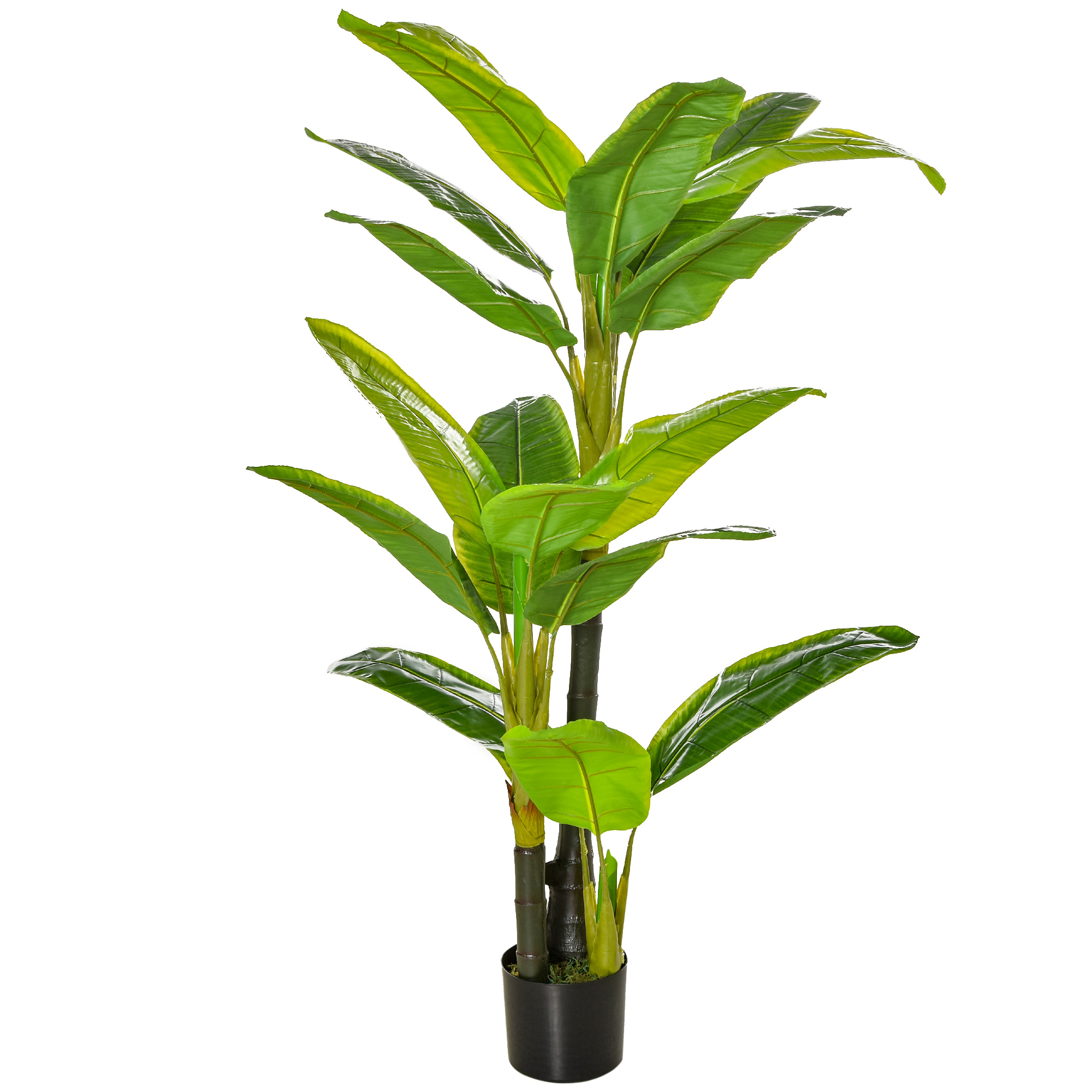 Bananenbaum Künstlich 150 Cm, Im Kunststofftopf, Pflegeleicht, Innen & Außen