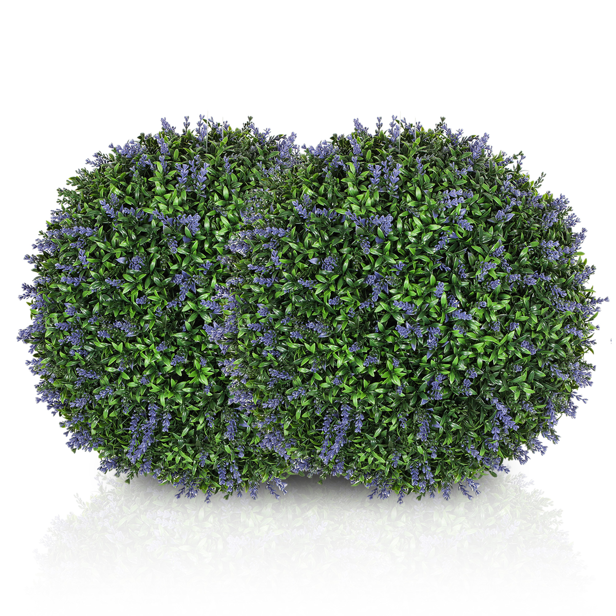 Lavendel Künstlich 2er-set 42 Cm, Kugelform, Violett/grün, Kunstblume