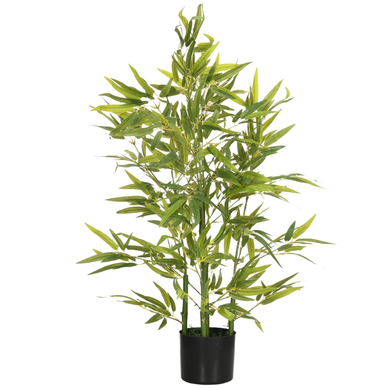 Bambus Künstlich 90 Cm, Im Topf, Wie Echt, Grün